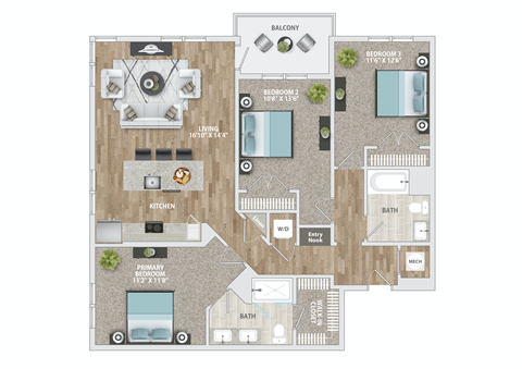 the majestic floor plan at Delamarre at Celebration, Florida